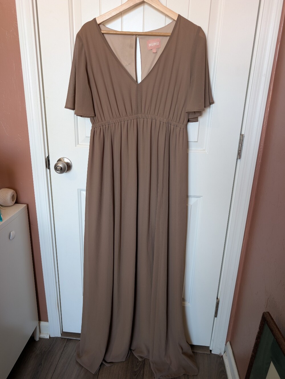Show Me Your MuMu Emily Empire Maxi Dress Large Tuape